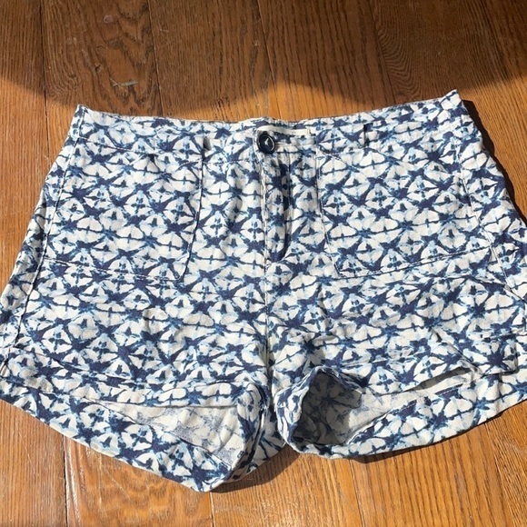 Miami Blue and White Shorts Size Small - Picture 1 of 5